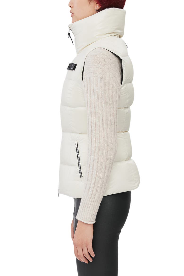 Chaya Water Resistant Down Puffer Vest, Alternate, color, CREAM