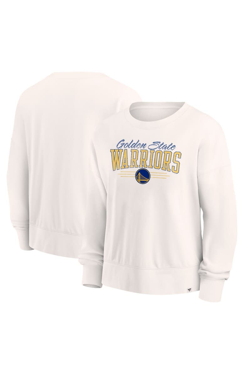 FANATICS Women's Fanatics Branded Cream Golden State Warriors Close the Game Pullover Sweatshirt, Main, color, 