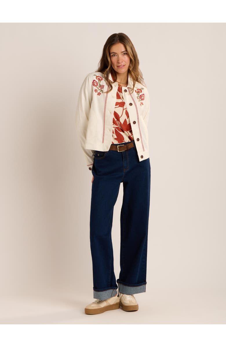 Brakeburn Celestina Floral Embroidery Jacket, Alternate, color, Cream