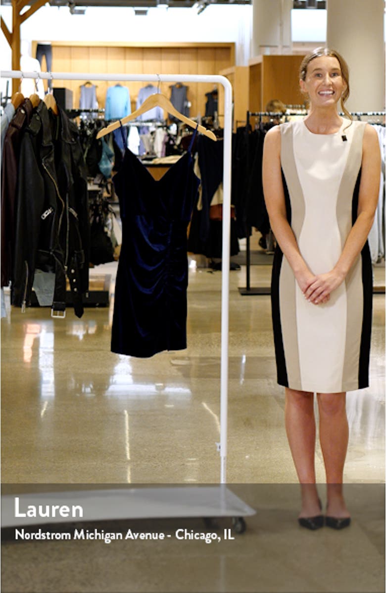 Front Ruched Velvet Minidress, sales video thumbnail
