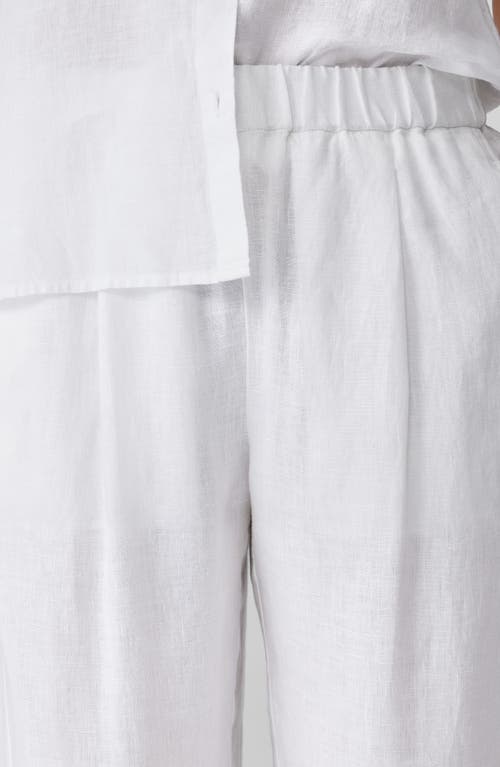 EILEEN FISHER EILEEN FISHER ORGANIC LINEN ANKLE LANTERN PANTS