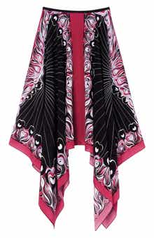 Longchamp Handkerchief Silk Skirt