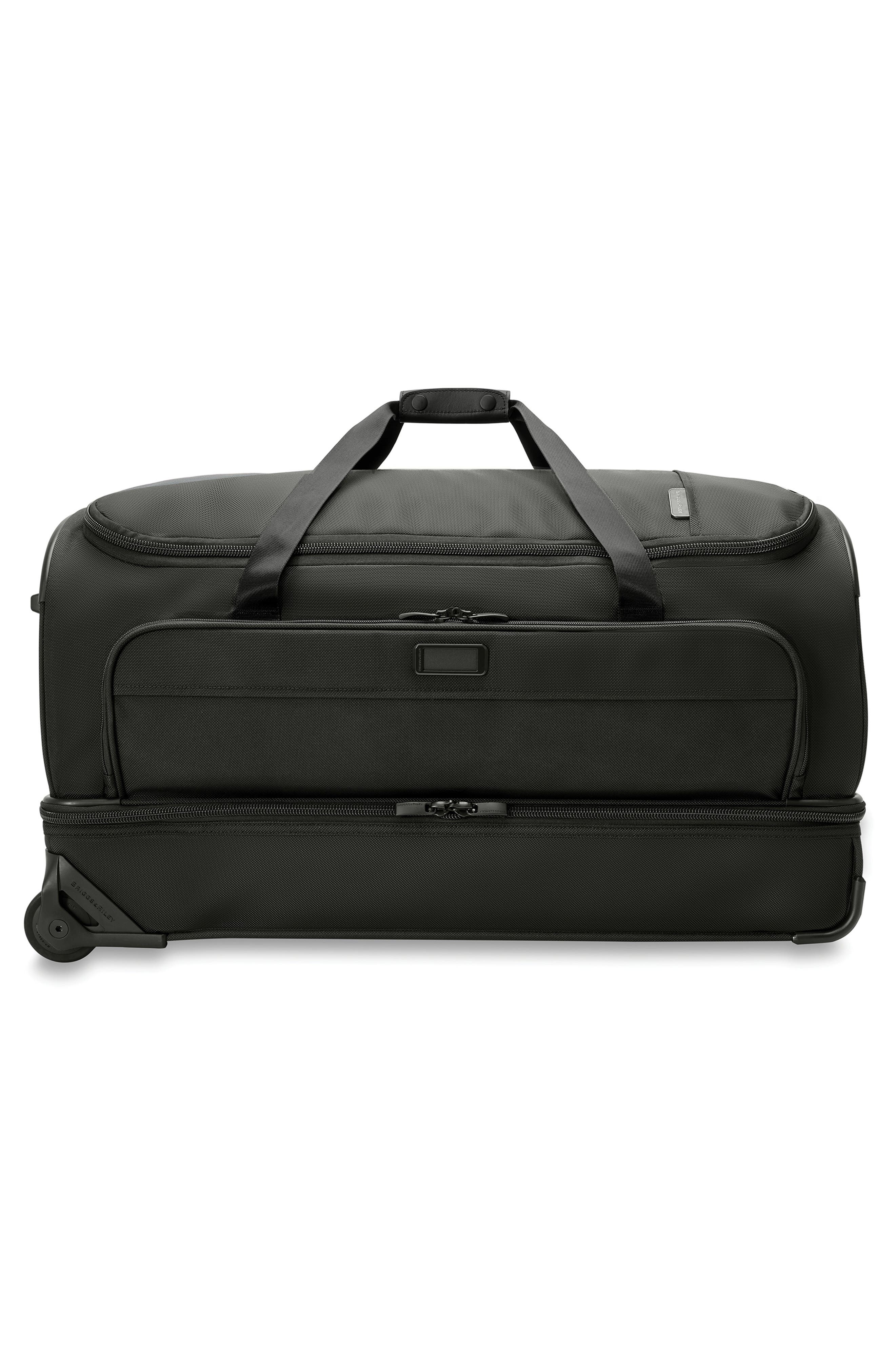 Briggs & Riley Baseline Large Two-Wheel Duffle Bag, Alternate, color, Black