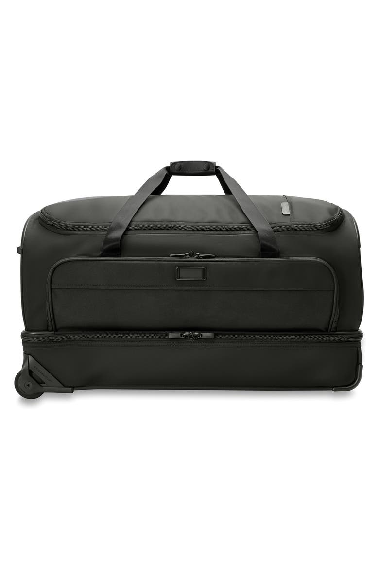 Baseline Large Two-Wheel Duffle Bag, Alternate, color, BLACK