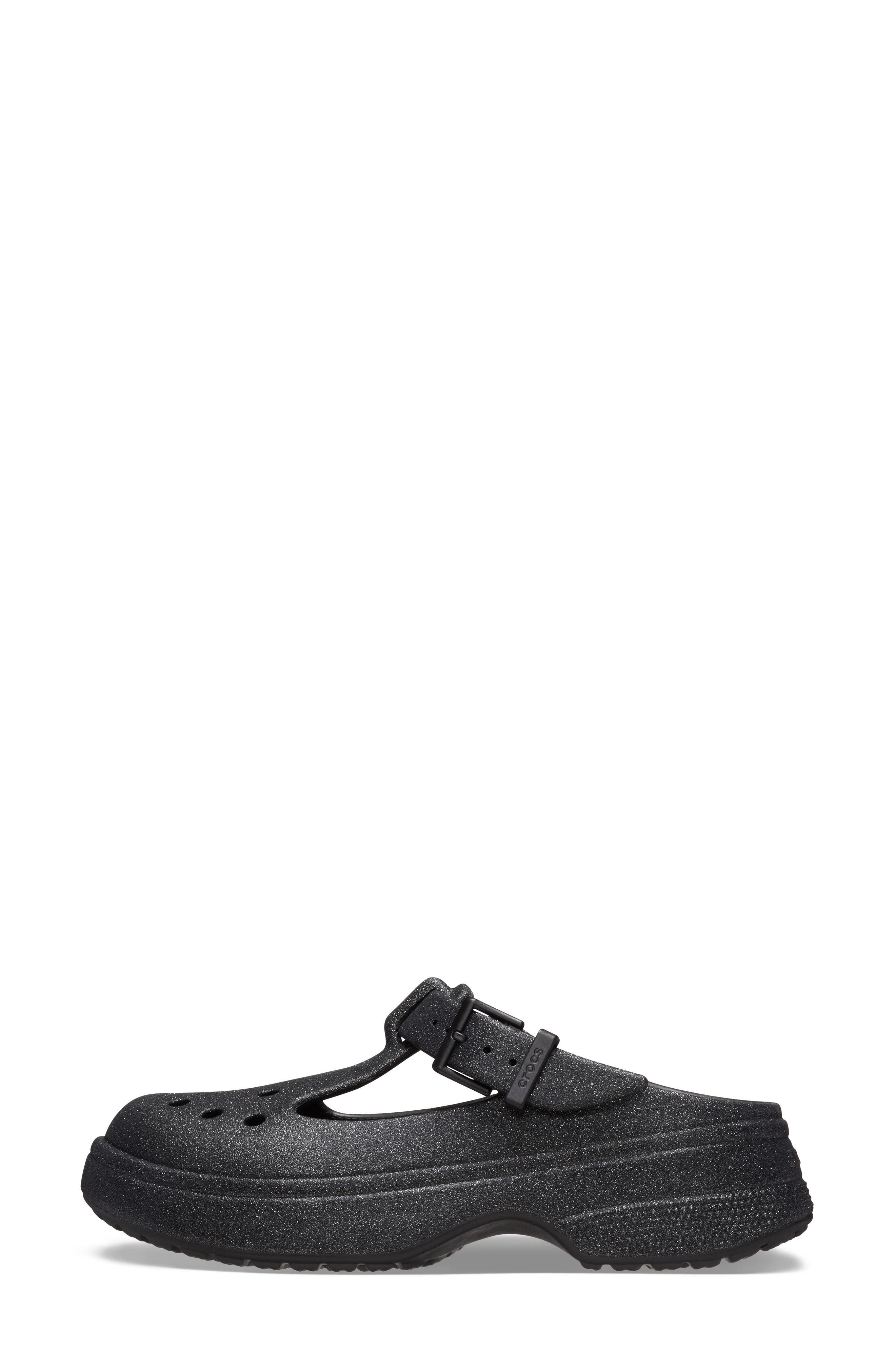 CROCS Classic Glitter Clog, Alternate, color, Black
