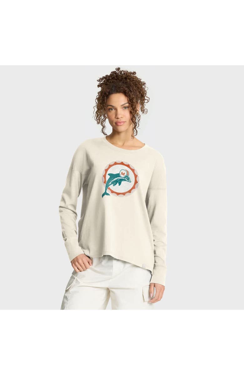 FANATICS Women's Fanatics Cream Miami Dolphins Dove Legacy Long Sleeve T-Shirt, Main, color, Cream