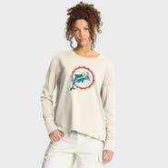 FANATICS Women's Fanatics Cream Miami Dolphins Dove Legacy Long Sleeve T-Shirt