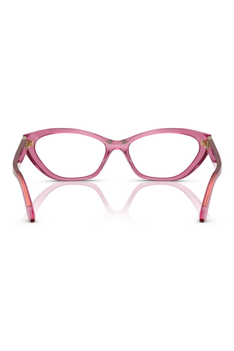 55mm Cat Eye Optical Glasses, Alternate, color, PINK