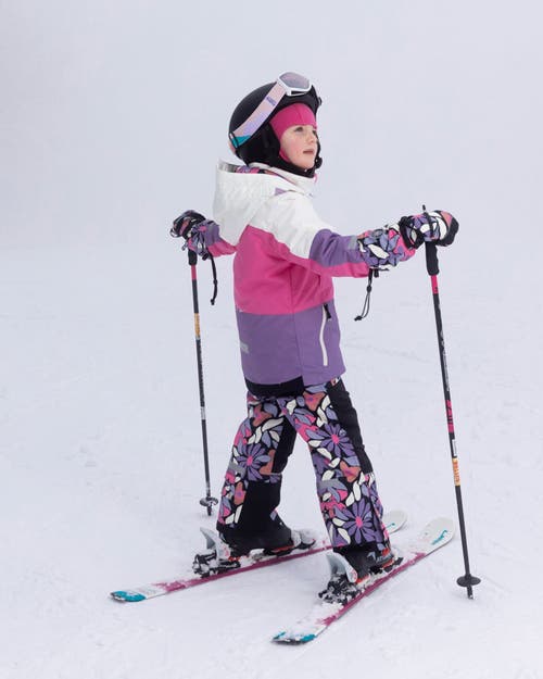 Deux Par Deux Two-piece Teknik Snowsuit Retro Flower In Multi