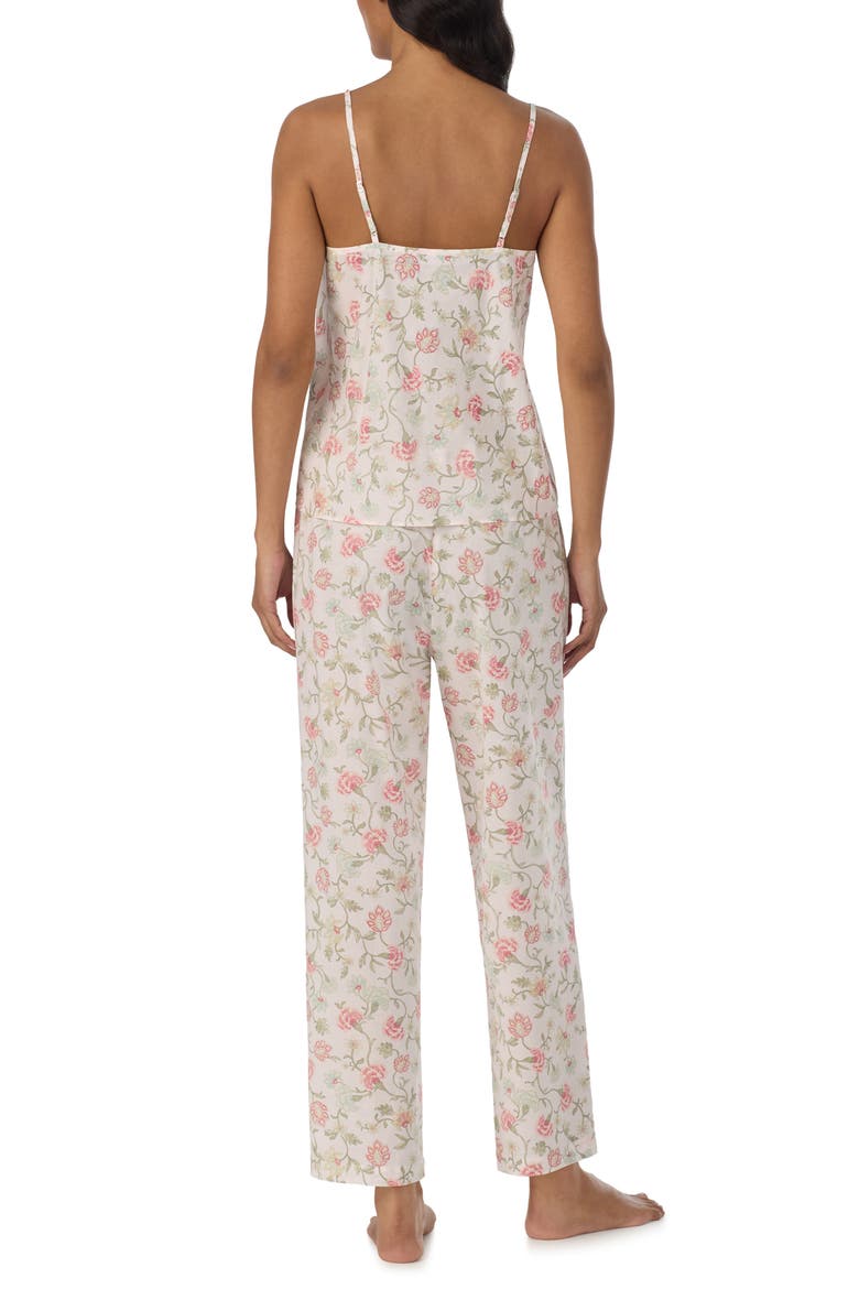 Floral Sleeveless Pajama Set, Alternate, color, BLUSH/ PRINT