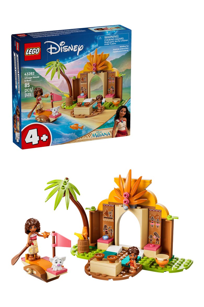 Disney Moana Village House & Boat LEGO Kit 43282, Alternate, color, MULTI