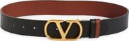 Valentino Garavani VLOGO Signature Reversible Leather Belt