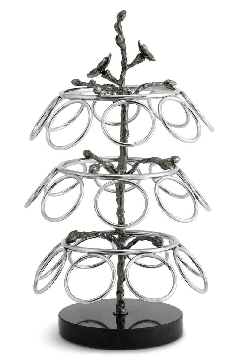 Michael Aram Black Orchid K-Cup Carousel, Main, color, Silver