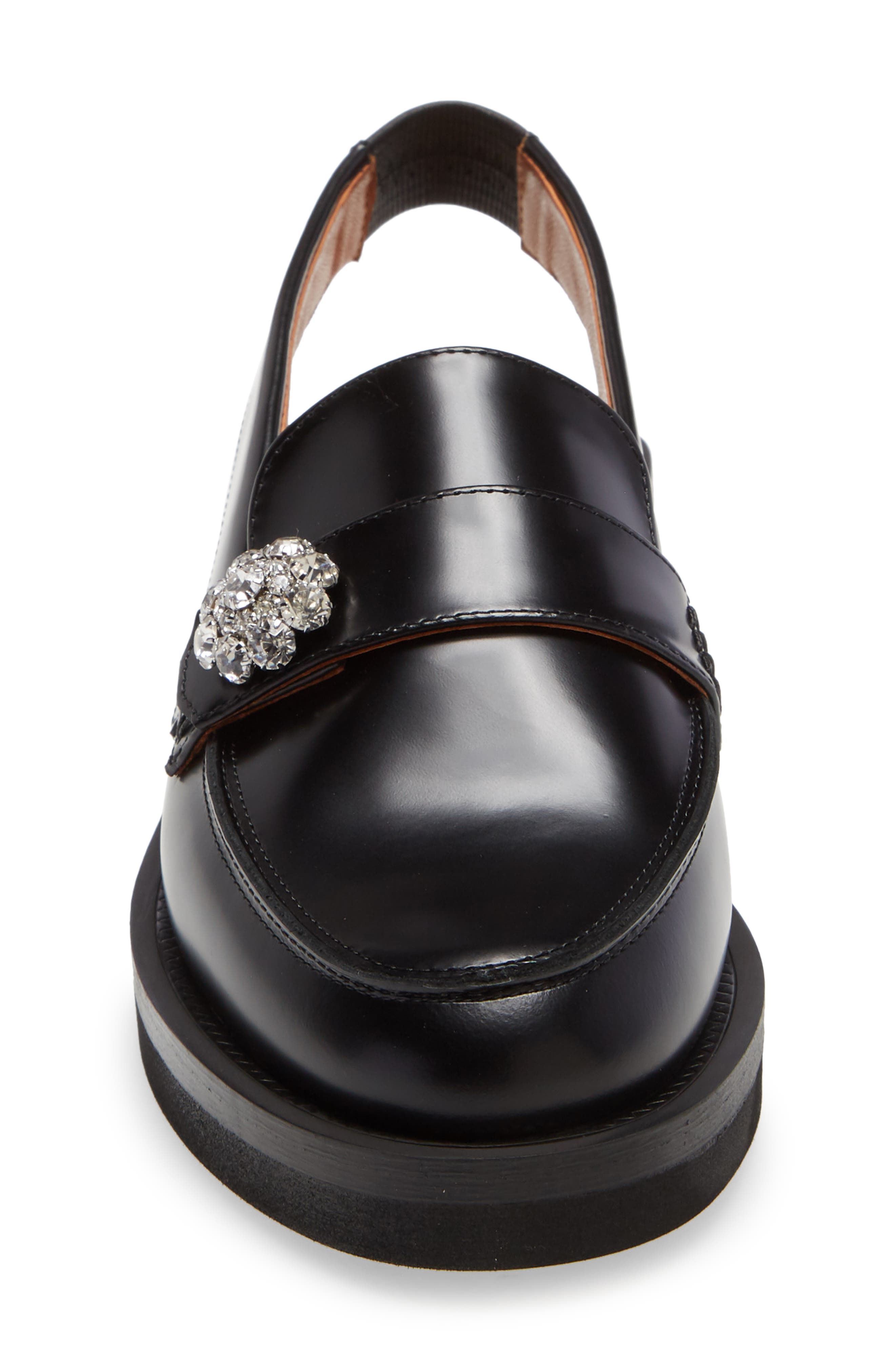 Slingback Loafer, Alternate, color, BLACK