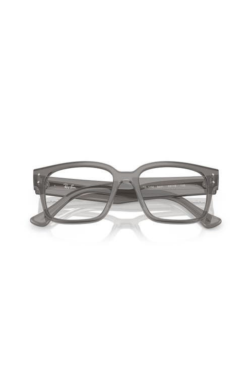 Ray Ban Ray-ban 53mm Square Optical Glasses In Gray