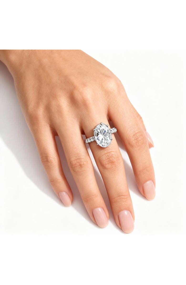 Bliss Diamond Certified 4Ct Round Cut Diamond Accent Engagement Ring 14k Gold Lab Grown, Alternate, color, 14K Yellow Gold