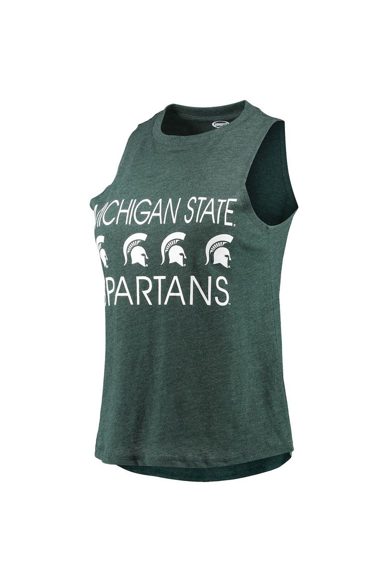 Women's Concepts Sport Black/Green Michigan State Spartans Tank Top & Pants Sleep Set, Alternate, color, Black