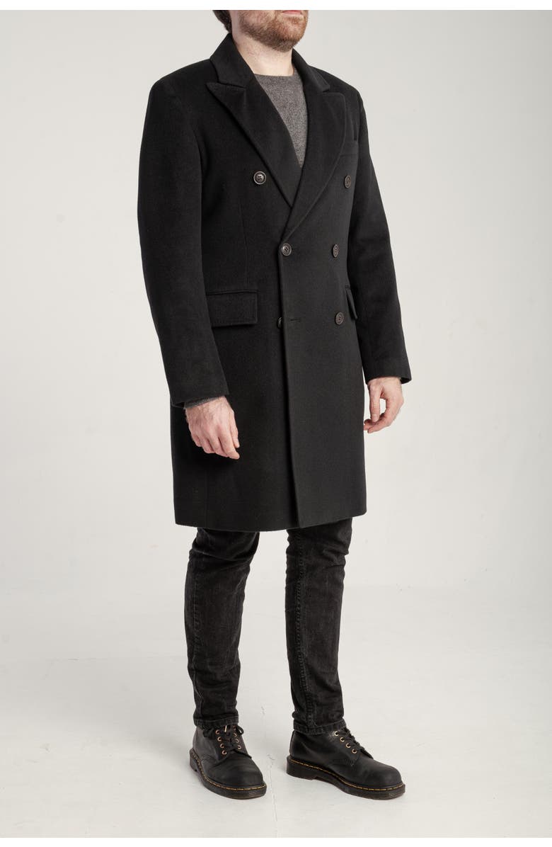 1982 Cashmere Lapel Coat, Alternate, color, Black