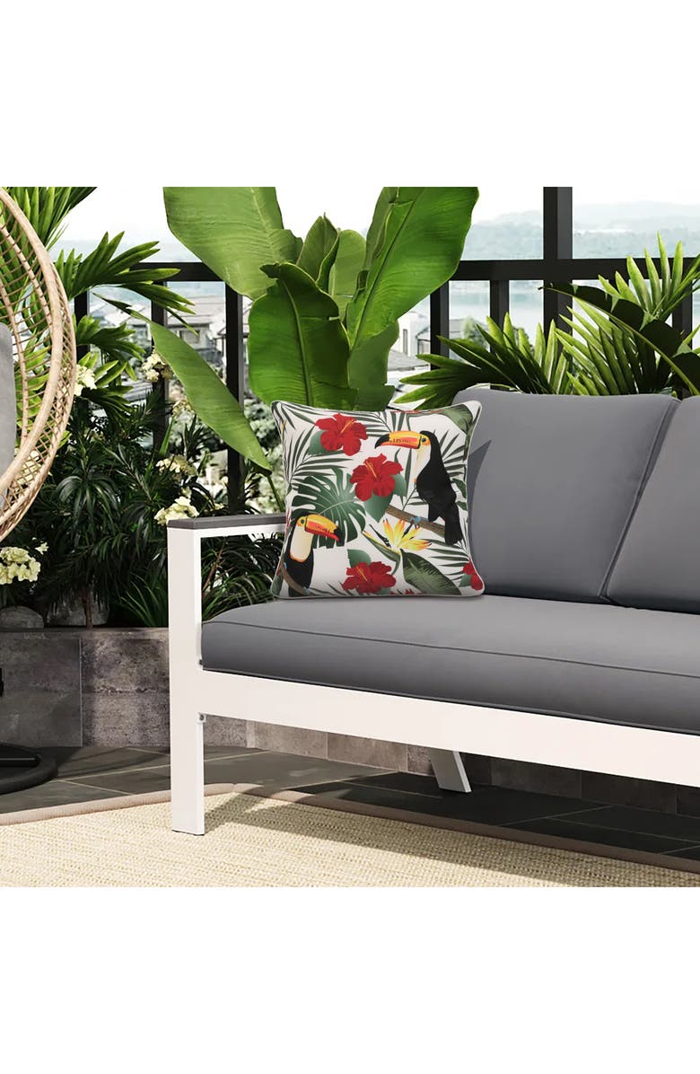 Outdoor Decor by Commonwealth Outdoor Throw Pillow, Alternate, color, Green Multi