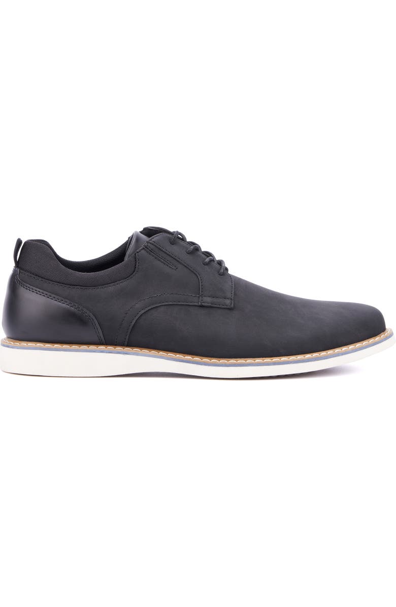 RESERVE FOOTWEAR Vertigo Faux Leather Derby, Alternate, color, Black