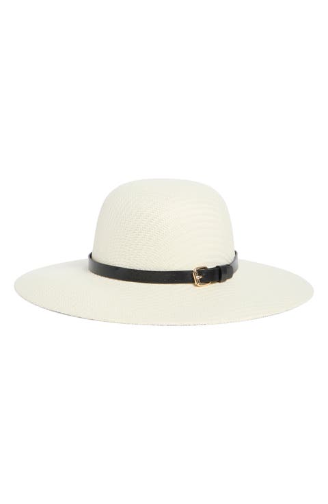 Belted Straw Sun Hat