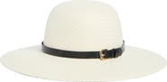 Calvin Klein Belted Straw Sun Hat