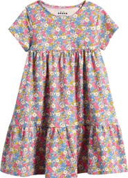 Mini Boden Kids' Ariel Tiered Cotton Jersey T-Shirt Dress