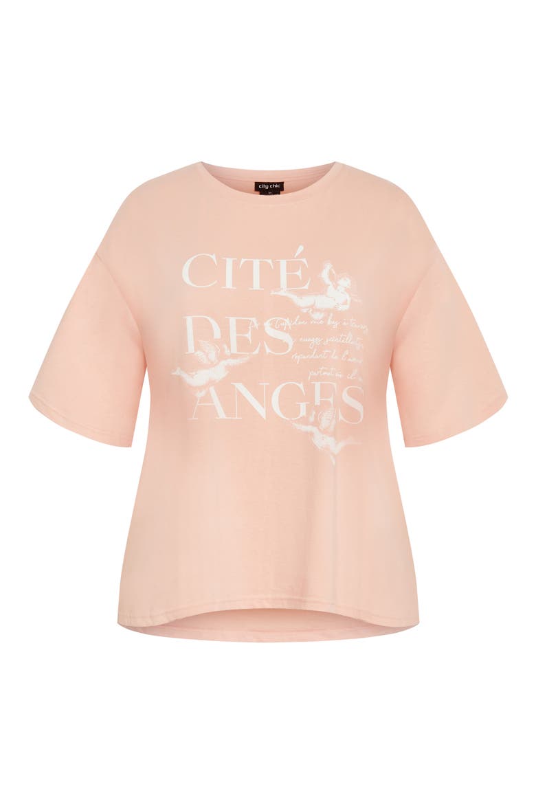 Loose Fit Cotton Graphic T-Shirt, Alternate, color, ROSE