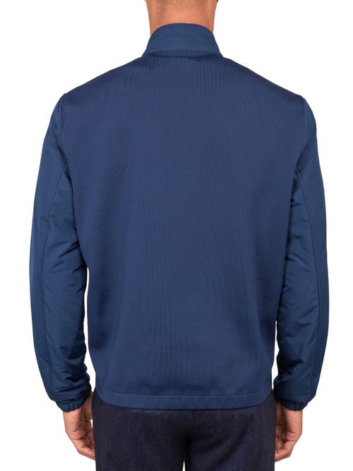 Construct Solid Hybrid Field Jacket In Navy