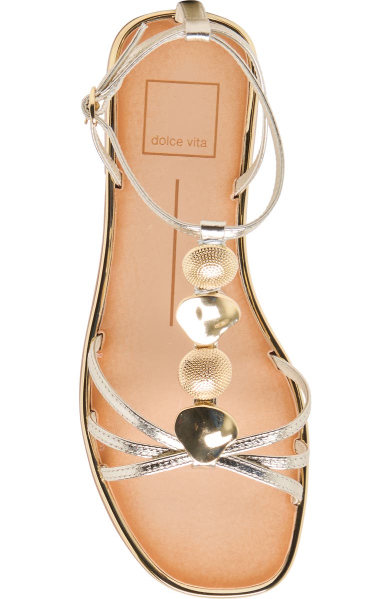 Dolce Vita Faun Ankle Strap Sandal, Alternate, color, Light Gold