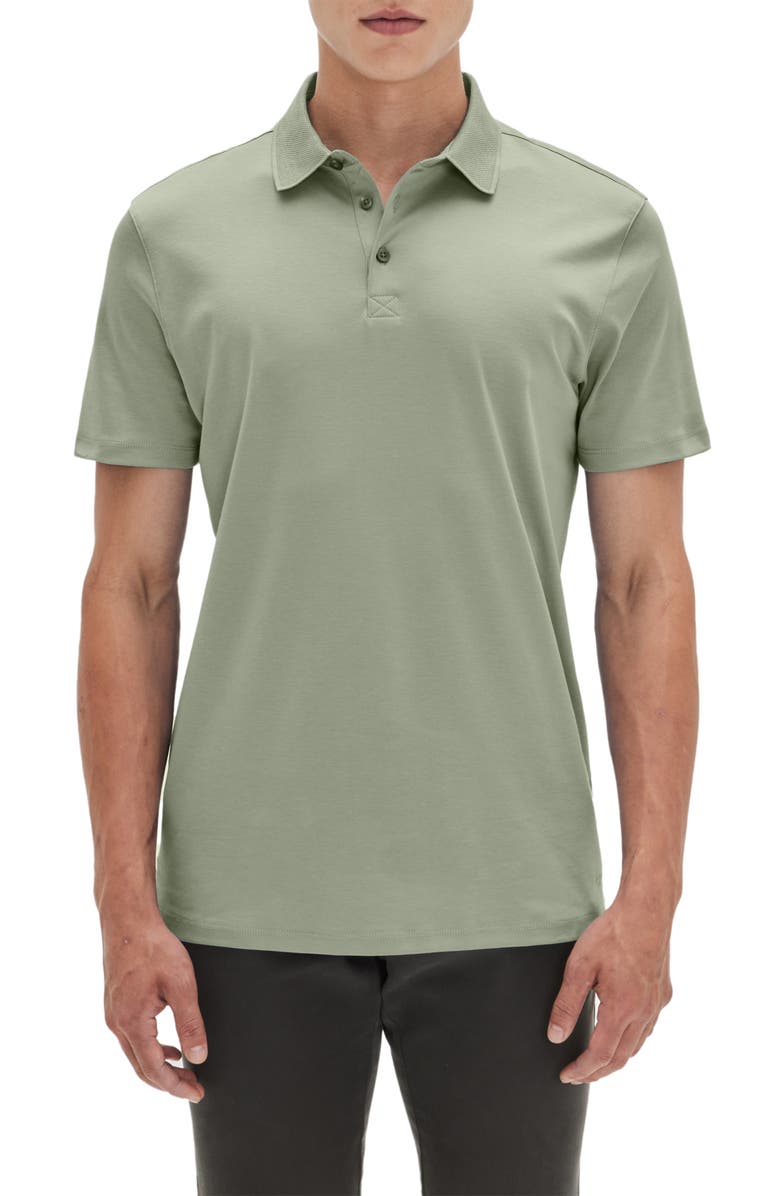 Robert Barakett Men's Georgia Pima Cotton Polo, Main, color, Dusty Vine