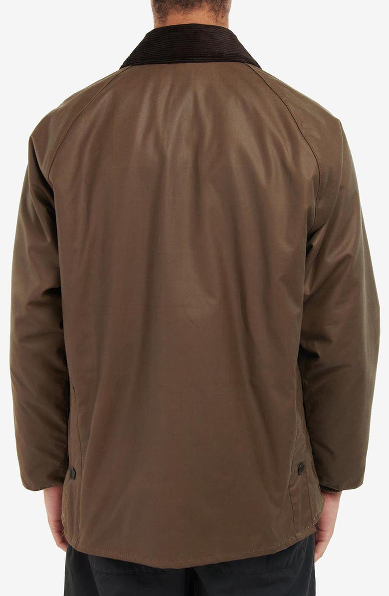 Barbour Bedale Water Resistant Waxed Cotton Jacket, Alternate, color, Bark