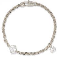 Lady Grey Crystal Tilt Cubic Zirconia Bracelet