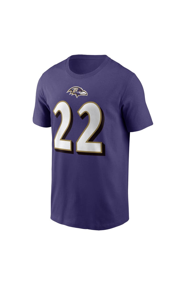 Nike Men's Nike Derrick Henry Purple Baltimore Ravens Player Name & Number T-Shirt, Alternate, color, Purple