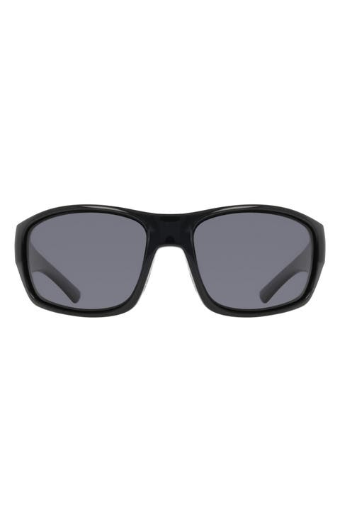 64mm Oversize Rectangular Sunglasses