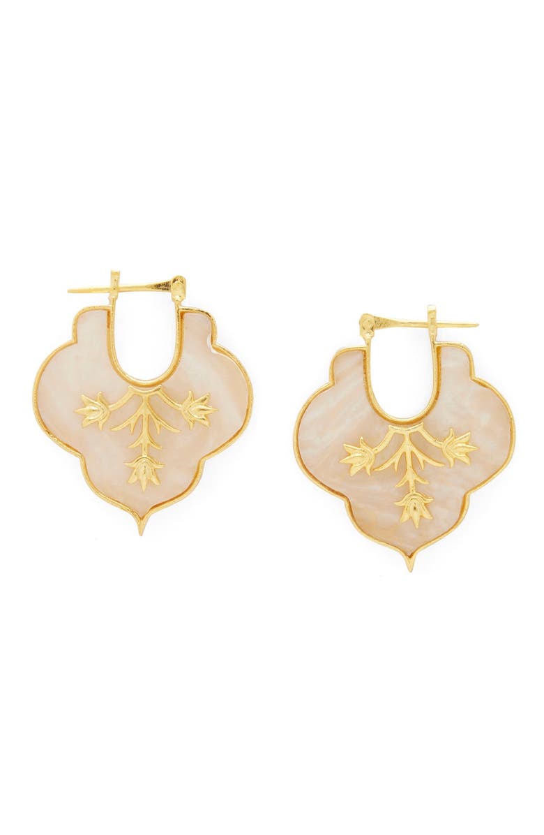 Dhwani Bansal Mosaic Earrings, Main, color, Gold Plated