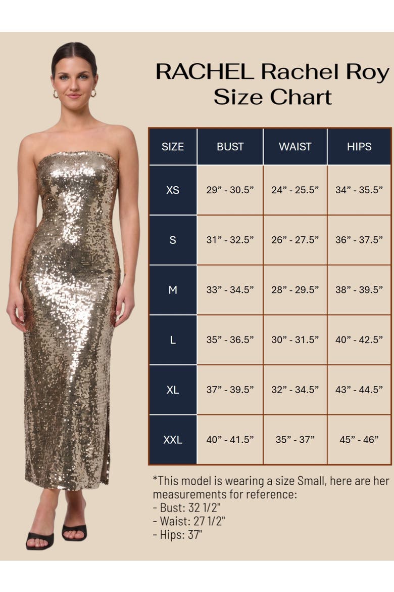 Yuri Strapless Sequin Midi Dress, Alternate, color, Silver