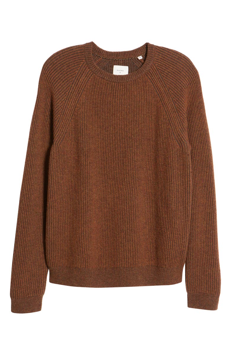 Billy Reid Fisherman Rib Crewneck Sweater, Alternate, color, 