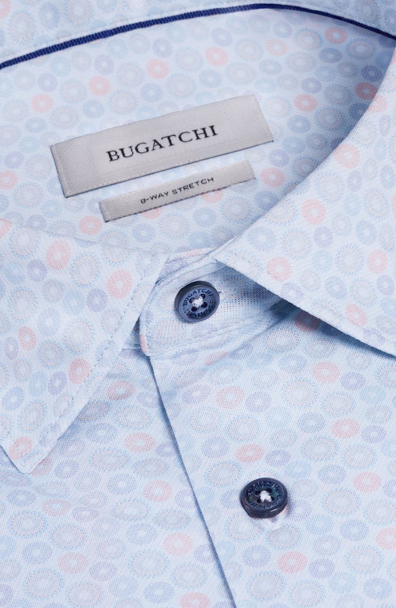 Bugatchi James OoohCotton<sup>®</sup> Button-Up Shirt, Alternate, color, Ice