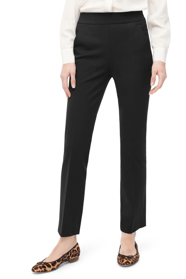 Remi Stretch Cotton Pants, Main, color, BLACK
