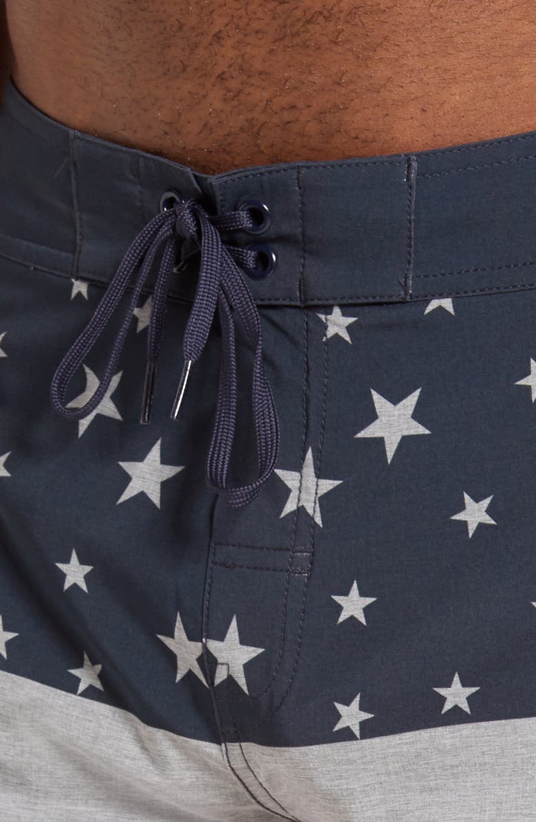 TravisMathew Ticker Tape Board Shorts, Alternate, color, 