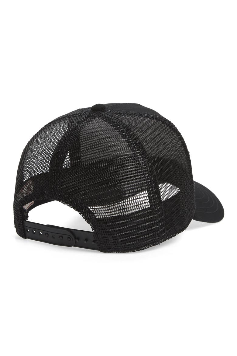 Panther Trucker Hat, Alternate, color, BLACK