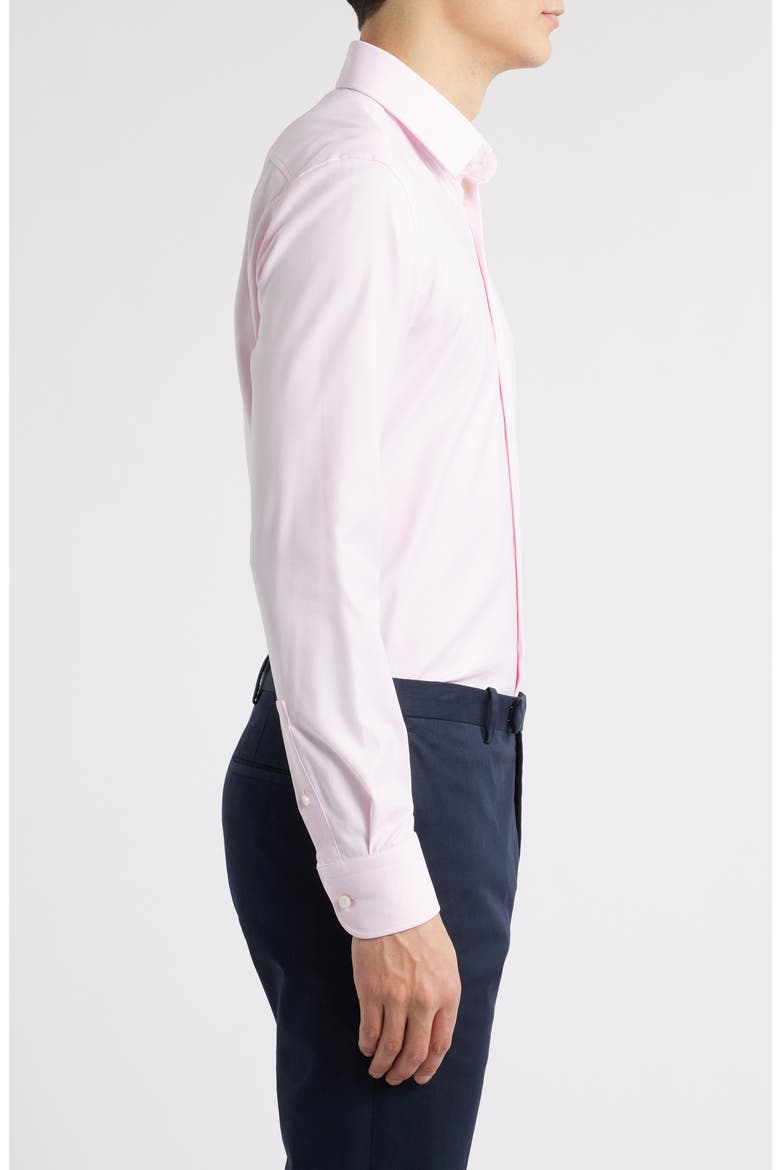 Hank Kent Performance Twill Dress Shirt, Alternate, color, LIGHT PINK