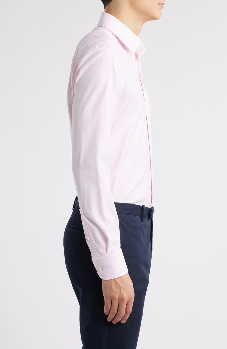 BOSS Hank Kent Performance Twill Dress Shirt, Alternate, color, Light Pink