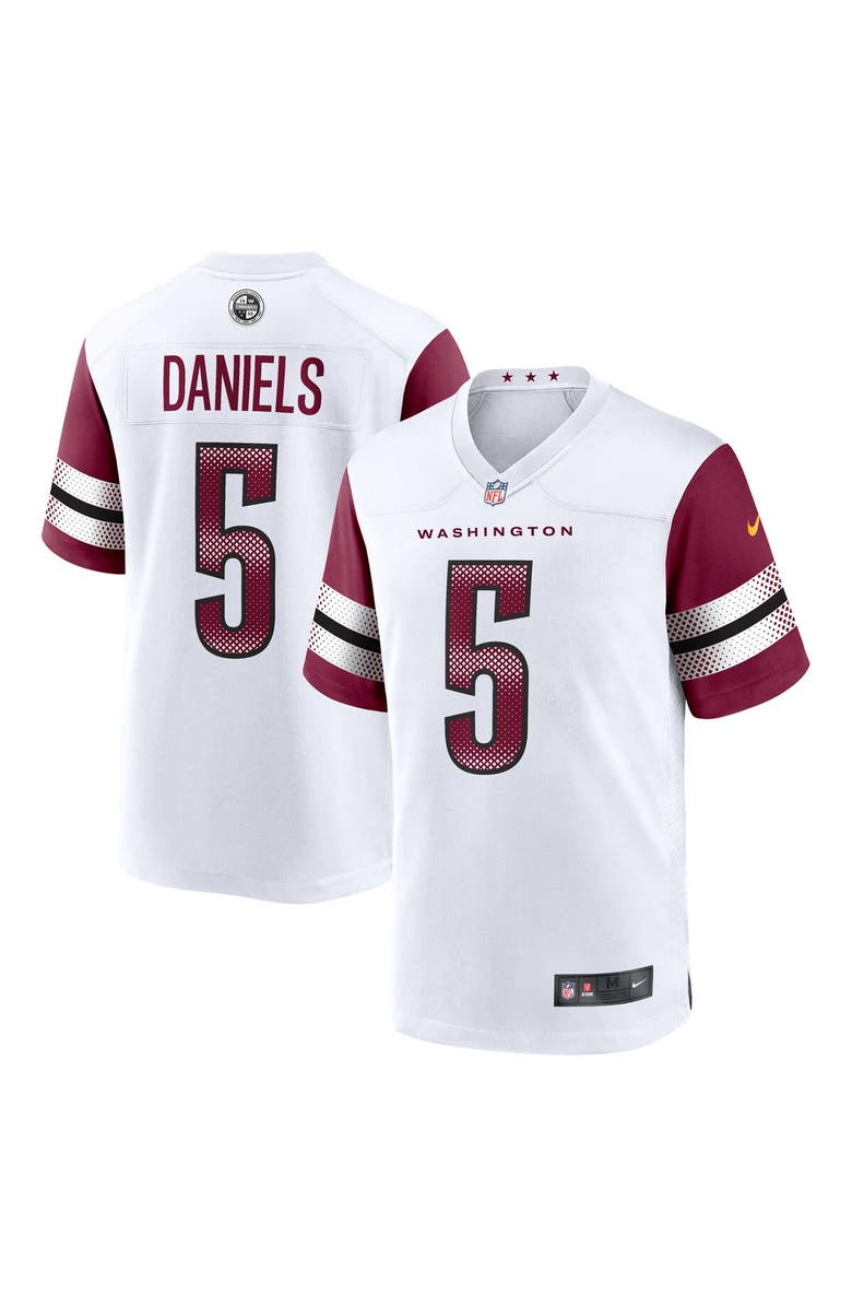 Nike Men's Nike Jayden Daniels White Washington Commanders Player Game Jersey, Main, color, White