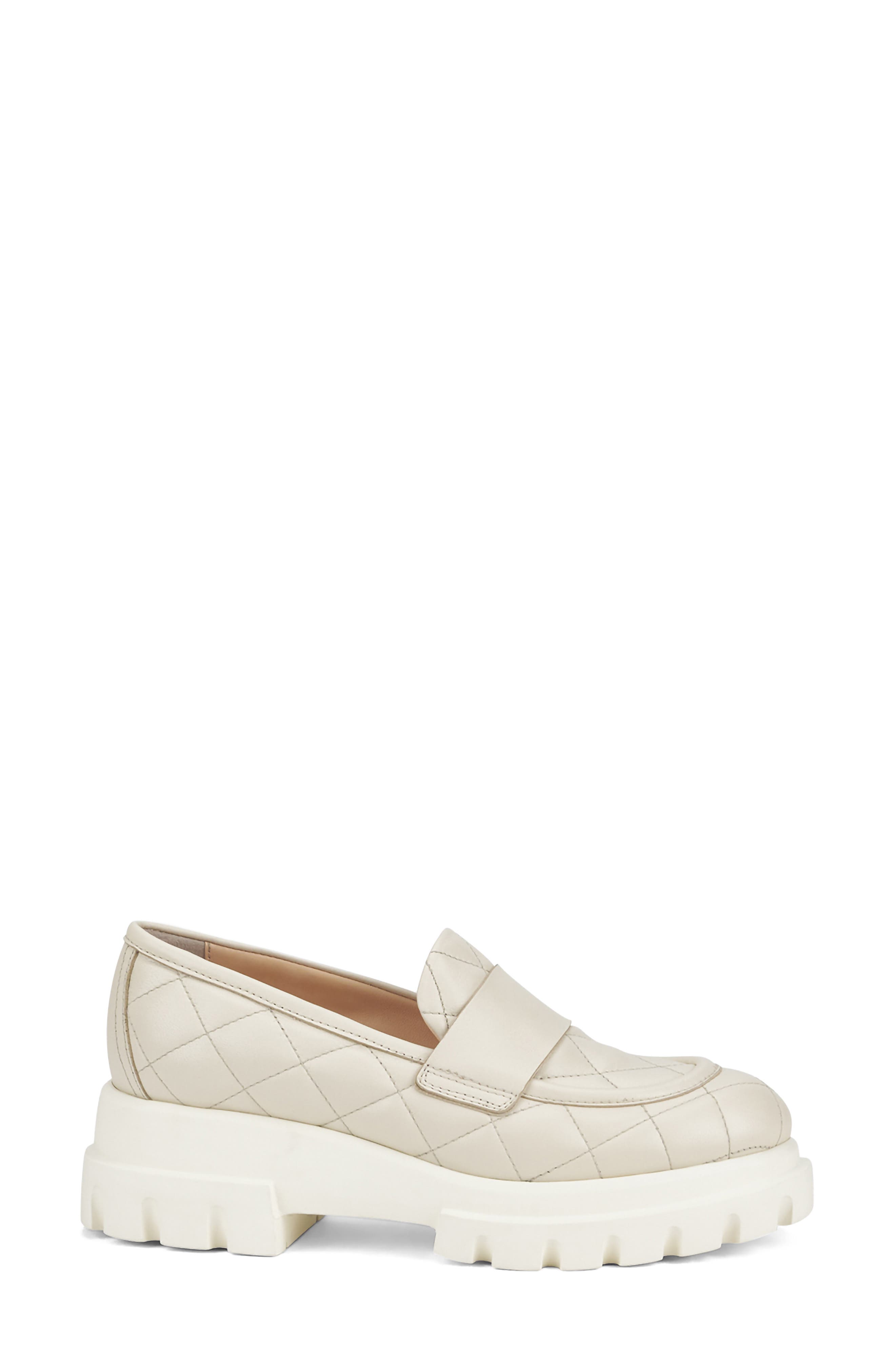 Celeste Matelasse Loafer, Alternate, color, MILKY