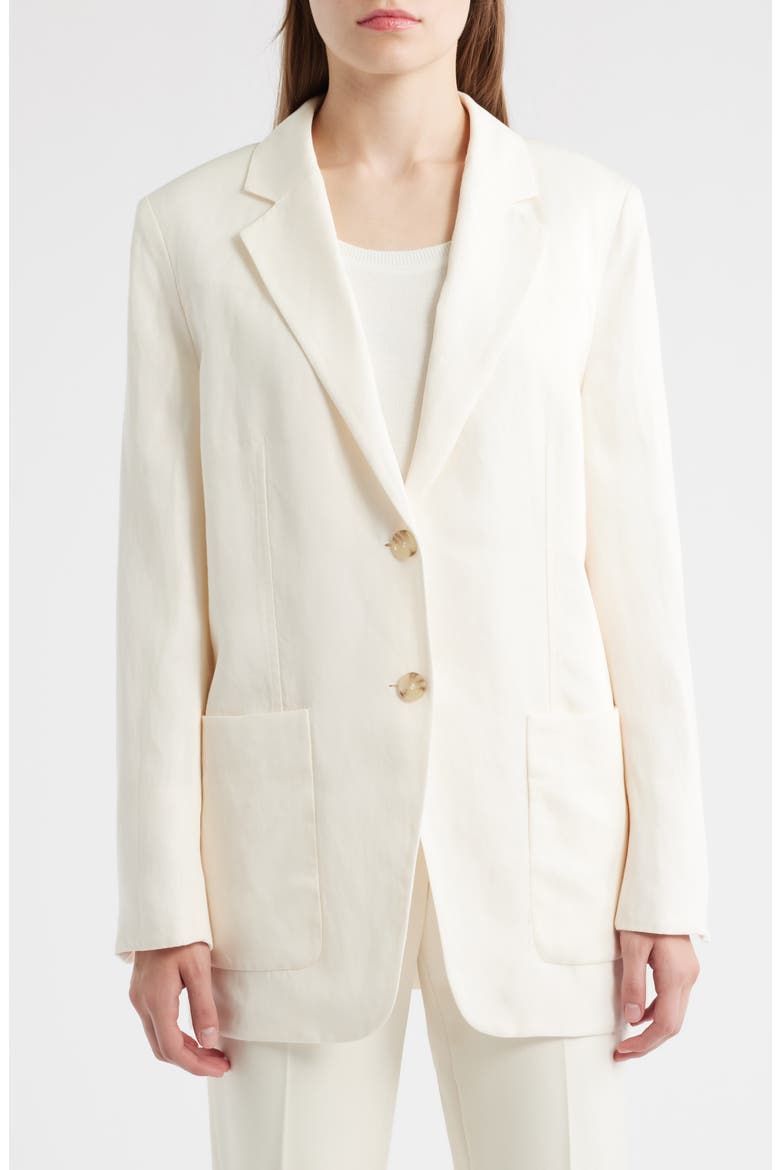 Janka Longline Blazer, Main, color, SOFT CREAM