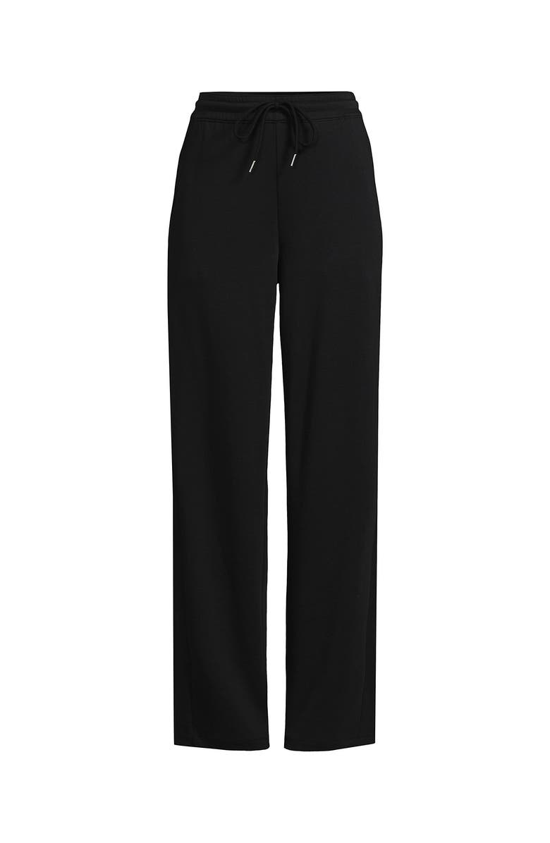 Lands' End Sport Knit High Rise Pull On Relaxed Straight Leg Pants, Alternate, color, 