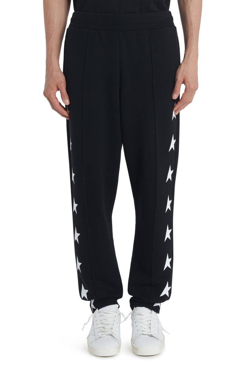 Golden Goose Star Logo Cotton Track Pants, Main, color,