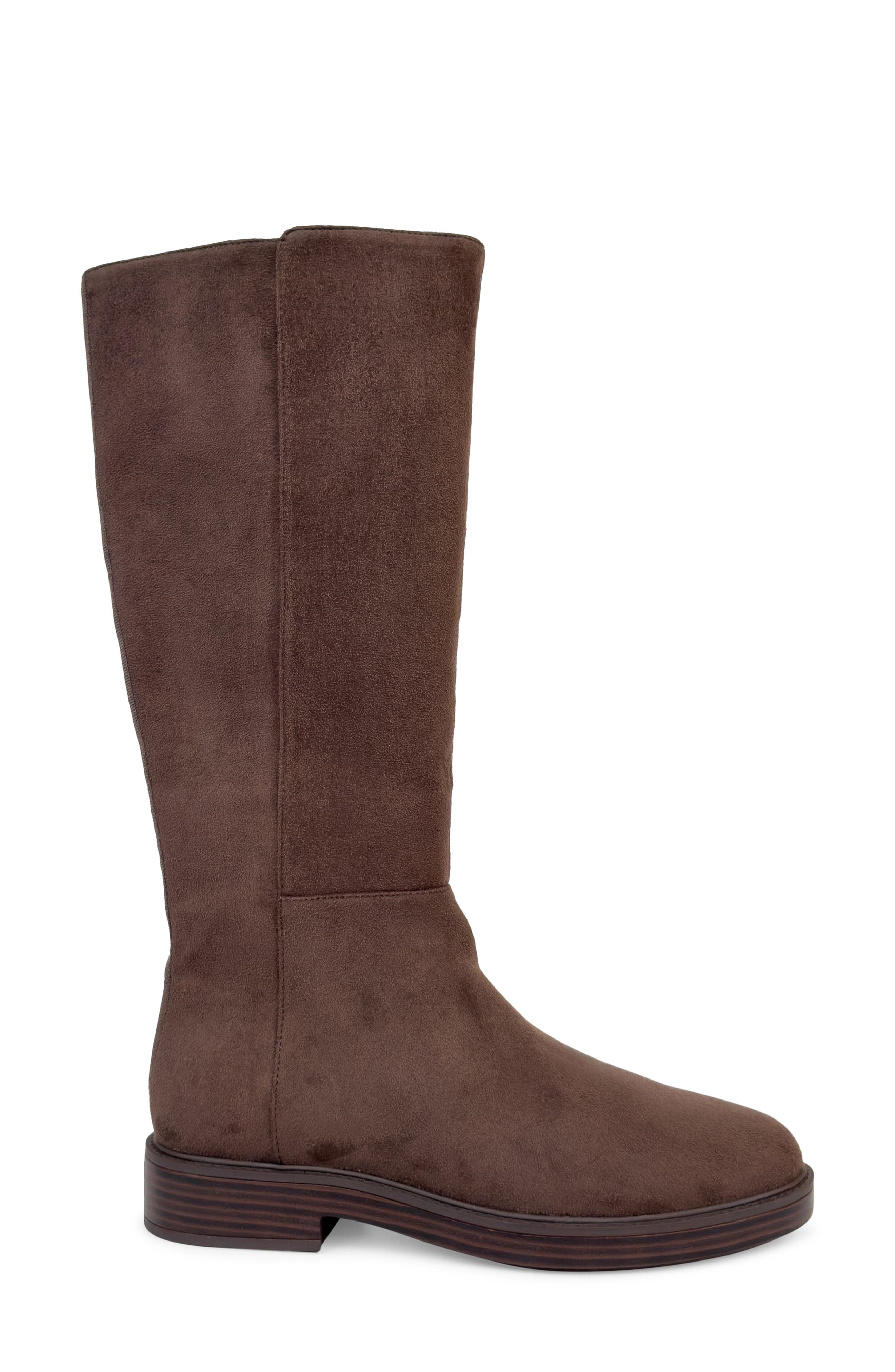Prue Tall Boot, Alternate, color, JAVA FAUX SUEDE